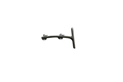 Support double pour rail à rideau GoodHome 12 cm Athens gris