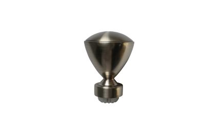 GoodHome - Embout poire pour barre à rideau GoodHome 28 mm Athens gris