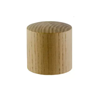 GoodHome - Embout bouchon pour barre à rideau GoodHome 28 mm Symi naturel