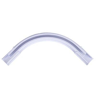 GoodHome - Raccord d'angle simple pour barre à rideau Thira GoodHome blanc