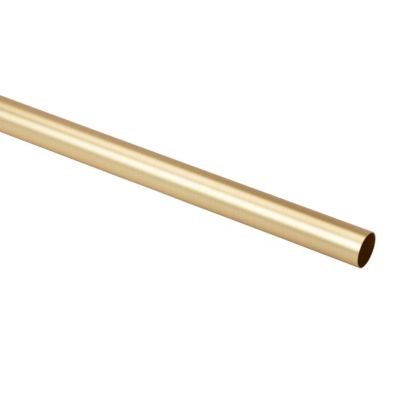 GoodHome - Tringle à rideau GoodHome Elasa, laiton brossé, 19 mm/200 cm en laiton brossé