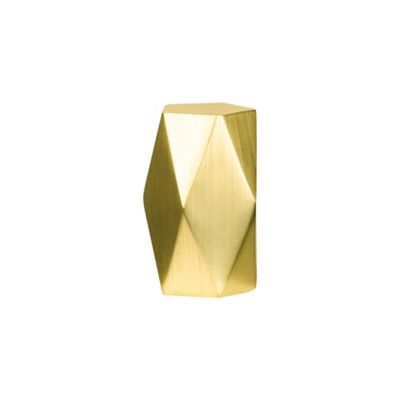 GoodHome - Embout forme géométrique pour barre à rideau GoodHome 19 mm Elasa or