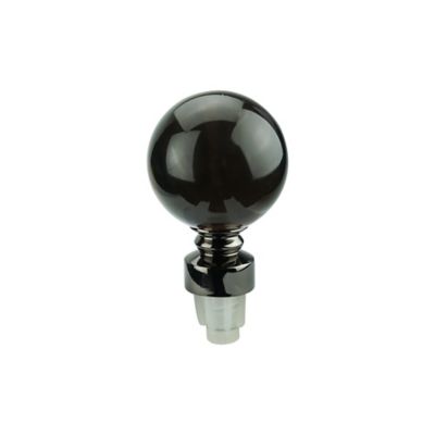 GoodHome - Embout boule pour barre à rideau en verre 28 mm Kimlos GoodHome noir
