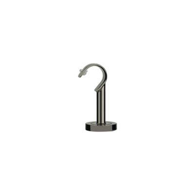 GoodHome - Support fermé plafond pour barre à rideau GoodHome 28 mm Kimlos noir