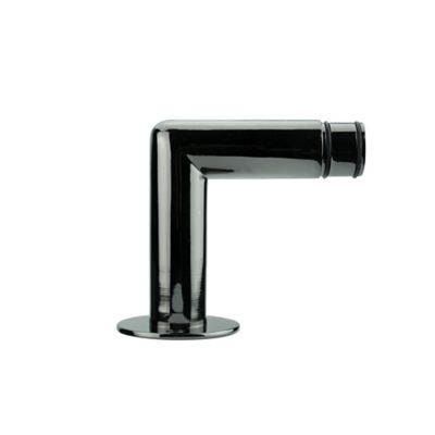 GoodHome - Équerre fixation droite pour barre à rideau GoodHome 28 mm Kimlos noir