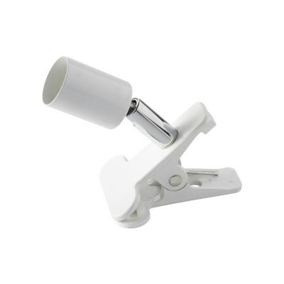 Spot pince LED Sasha GU10 blanc brillant 3W L.7,5 x l.6 x H.10 cm