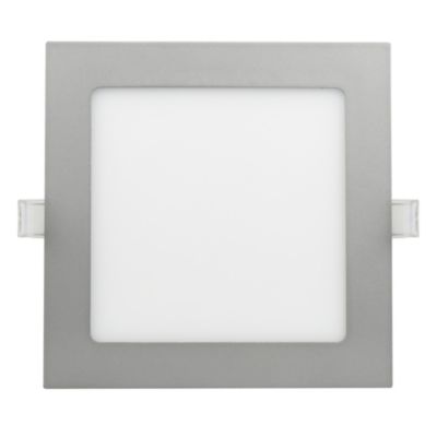 Spots à encastrer Colours carré argent LED intégrée 850 lm