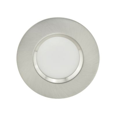 Spot encastrable LED intégrée Colours Etana IP65 métal chromé brossé Ø8,5 cm