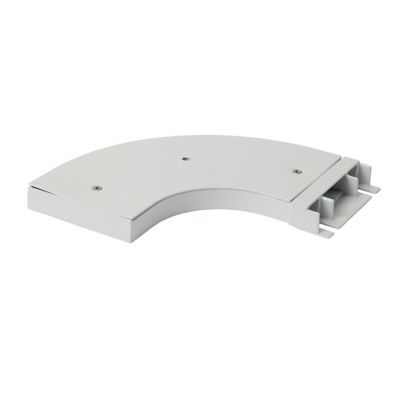 GoodHome - Support d'angle double pour barre à rideau Thira GoodHome blanc
