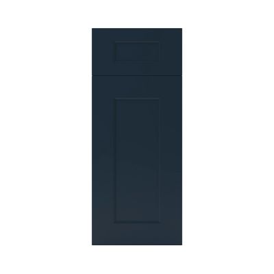 Façade de cuisine 1 porte et 1 tiroir Artemisia bleu mat l. 30 cm x H. 72 cm GoodHome - Goodhome