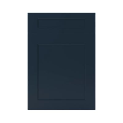Façade de cuisine 1 porte et 1 tiroir Artemisia bleu mat l. 50 cm x H. 72 cm GoodHome - Goodhome