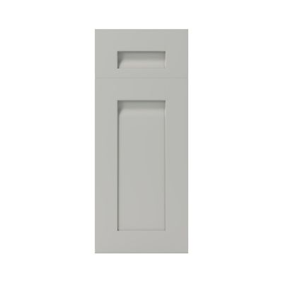 Façade de cuisine 1 porte et 1 tiroir Garcinia gris ciment mat l. 30 cm x H. 72 cm GoodHome - Goodhome