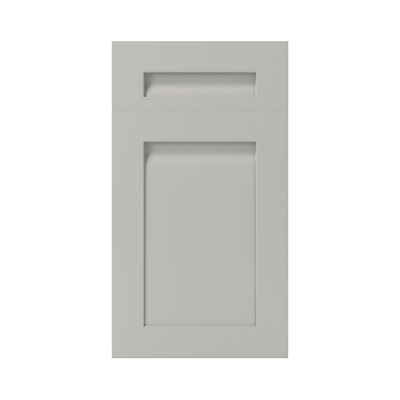 Façade de cuisine 1 porte et 1 tiroir Garcinia gris ciment mat l. 40 cm x H. 72 cm GoodHome - Goodhome