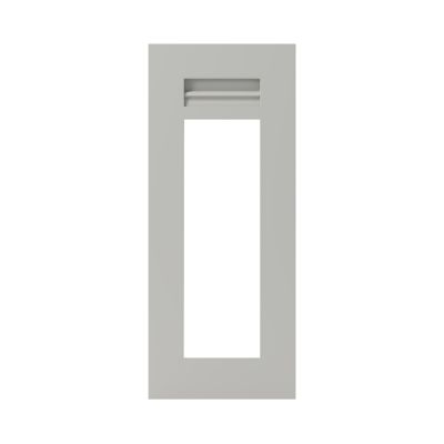 Porte de meuble de cuisine vitrée Garcinia gris ciment mat l. 30 cm x H. 72 cm GoodHome - Goodhome
