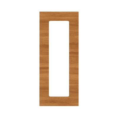 Porte de meuble de cuisine vitrée Chia décor chêne fumé mat l. 30 cm x H. 72 cm GoodHome - Goodhome