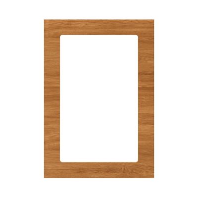 Porte de meuble de cuisine vitrée Chia décor chêne fumé mat l. 50 cm x H. 72 cm GoodHome - Goodhome