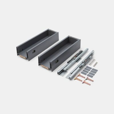 Tiroir de meuble de cuisine sous évier GoodHome Soto Anthracite - Goodhome