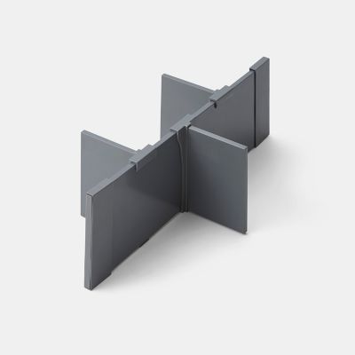 Diviseur pour casserolier GoodHome Soto gris anthracite - Goodhome