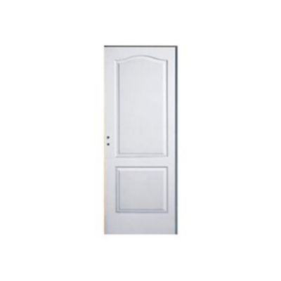 Bloc-porte post-formé blanc 2 panneaux H.204 x l.83 cm, poussant gauche