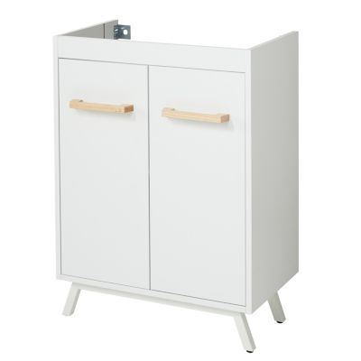 Meuble sous-vasque à poser GoodHome Ladoga blanc L. 60 cm