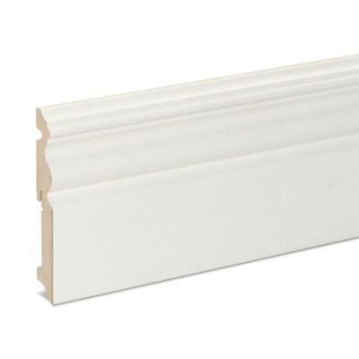 Plinthe MDF Blanc GoodHome 220 x 12 cm Décor 10 (vendue à la pièce)