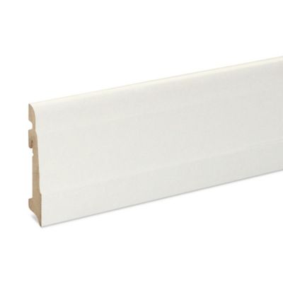 Plinthe MDF Blanc art déco GoodHome 220 x 10 cm Décor 10 (vendue à la pièce)