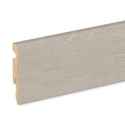 Plinthe bois MDF pour parquet et stratifié GoodHome Décor 45 gris L.220 x H.6 x ép.1,1 cm