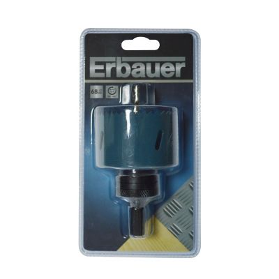 Scie cloche avec foret pilote Erbauer pour multi-matériaux Ø.68 mm
