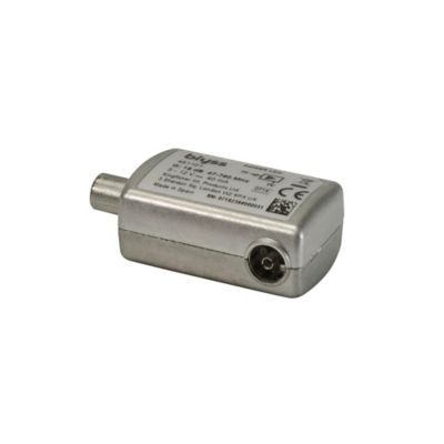 Amplificateur intérieur TV 1 sortie, UHF/VHF - Fiche coaxiale