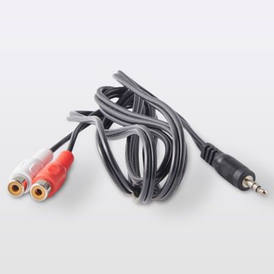 Cordon audio Jack 2RCA Femelle / Mâle noir Blyss, 1.5 m