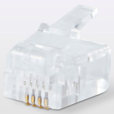 Fiche RJ11 mâle à câbler Blyss, lot de 6