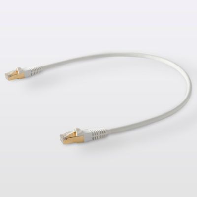 Câble RJ45 Mâle / Mâle blanc Blyss Or, 0.5 m