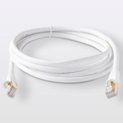 Câble RJ45 Mâle / Mâle blanc Blyss Or, 2 m