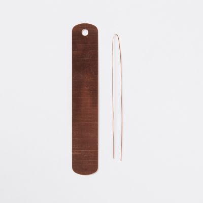 Etiquettes plantes à accrocher cuivre Verve (lot de 10)