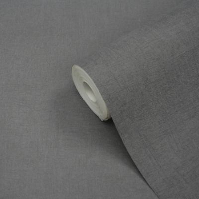 Papier peint vinyle sur intissé GoodHome  Moivre gris anthracite