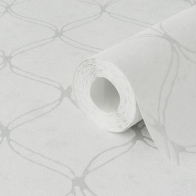 Papier peint vinyle sur intissé GoodHome Bojeri blanc