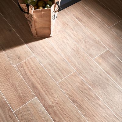 Lame PVC clipsable Jazy bois naturel 18 x 122 cm GoodHome (vendue au carton)