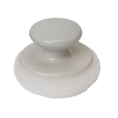 Éponge spirale anti-rayures L.9,5 x l.9,5 cm blanc