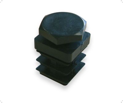 4 embouts pour tube carré Diall 20 x 20 mm