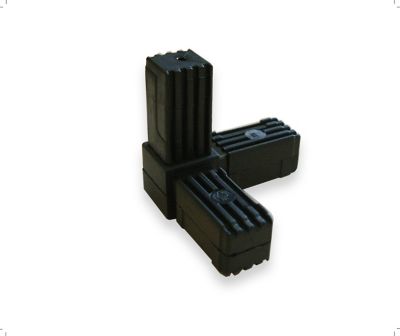 Connecteur triple pour tube carré Diall 20 x 20 mm horizontal et vertical