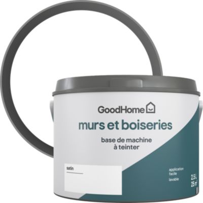 Peinture murs, boiseries intérieur GoodHome satin base C 2,5L