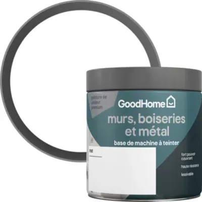 Testeur de peinture murs, boiseries et métal intérieur GoodHome mat base A 240ml