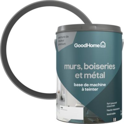 Peinture murs, boiseries et métal intérieur GoodHome mat base A 5L