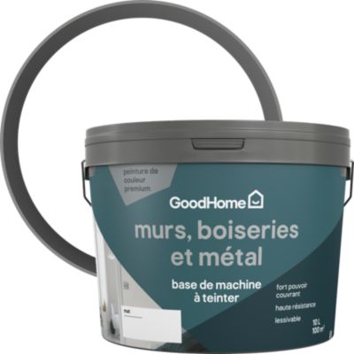 Peinture murs, boiseries et métal intérieur GoodHome mat base B 10L