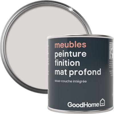 Peinture de rénovation meubles GoodHome blanc Calgary mat profond 125ml