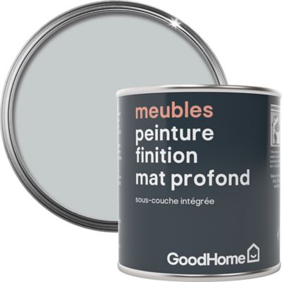 Peinture de rénovation meubles GoodHome gris Denali mat profond 125ml