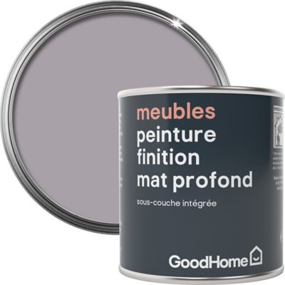 Peinture de rénovation meubles GoodHome gris Newburg mat profond 125ml