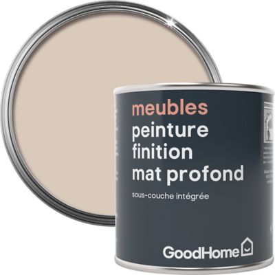Peinture de rénovation meubles GoodHome beige Santa Fe mat profond 125ml