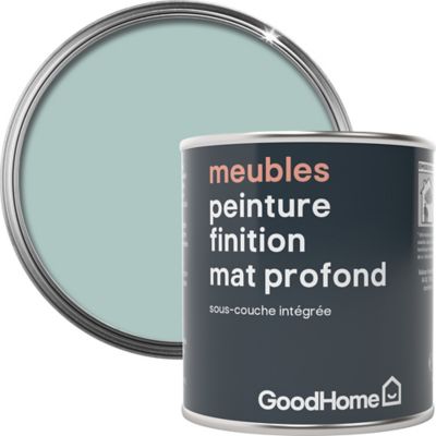 Peinture de rénovation meubles GoodHome vert Killarney mat profond 125ml