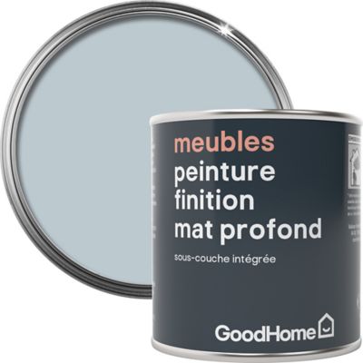Peinture de rénovation meubles GoodHome bleu Toulon mat profond 125ml